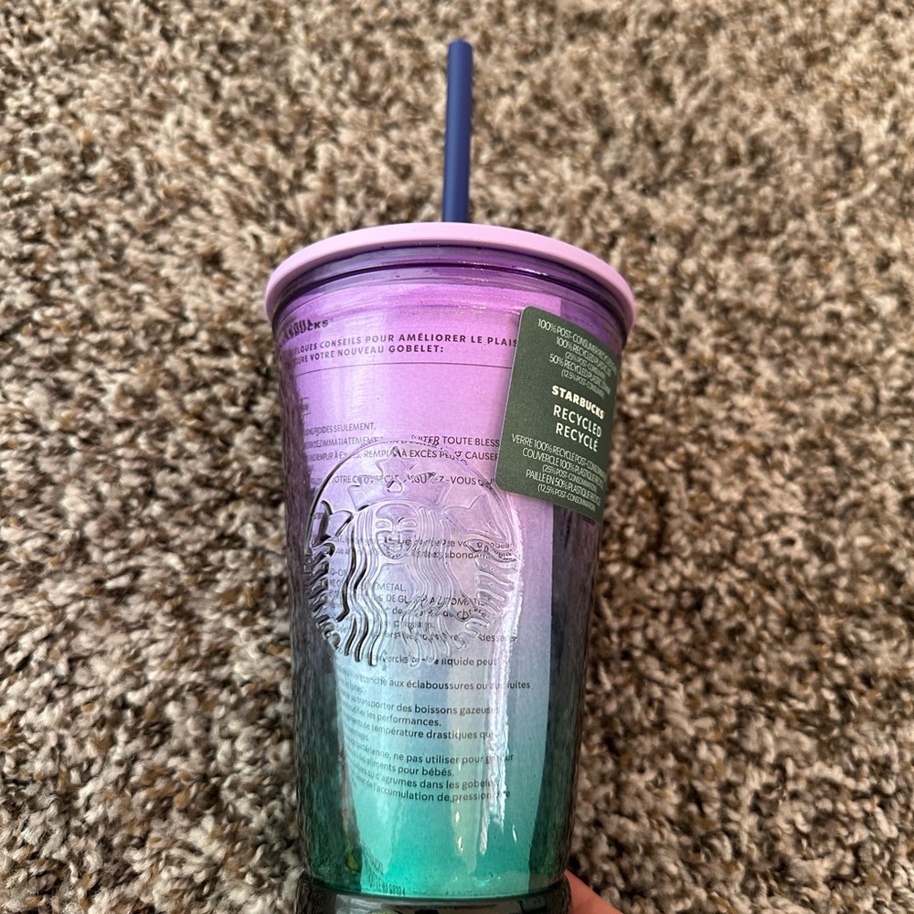 Starbucks Recycled Glass Tumbler with Straw